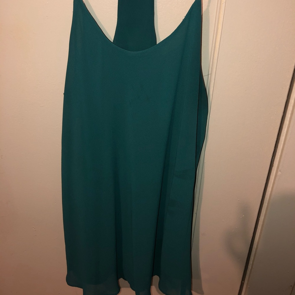 Green flowy top